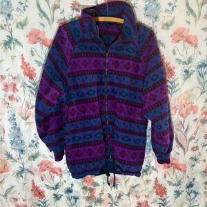 Vintage Colorful Women's Ski Jacket